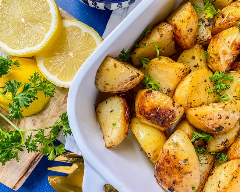 Greek Lemon Potatoes