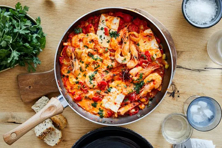Shrimp Saganaki