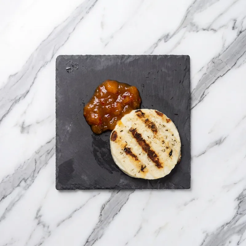 Talagani cheese off the grill