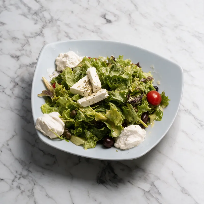 Santorini salad is our go-to for a fresh and crisp bite
