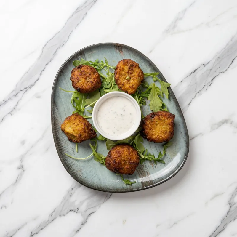 Crispy zucchini balls